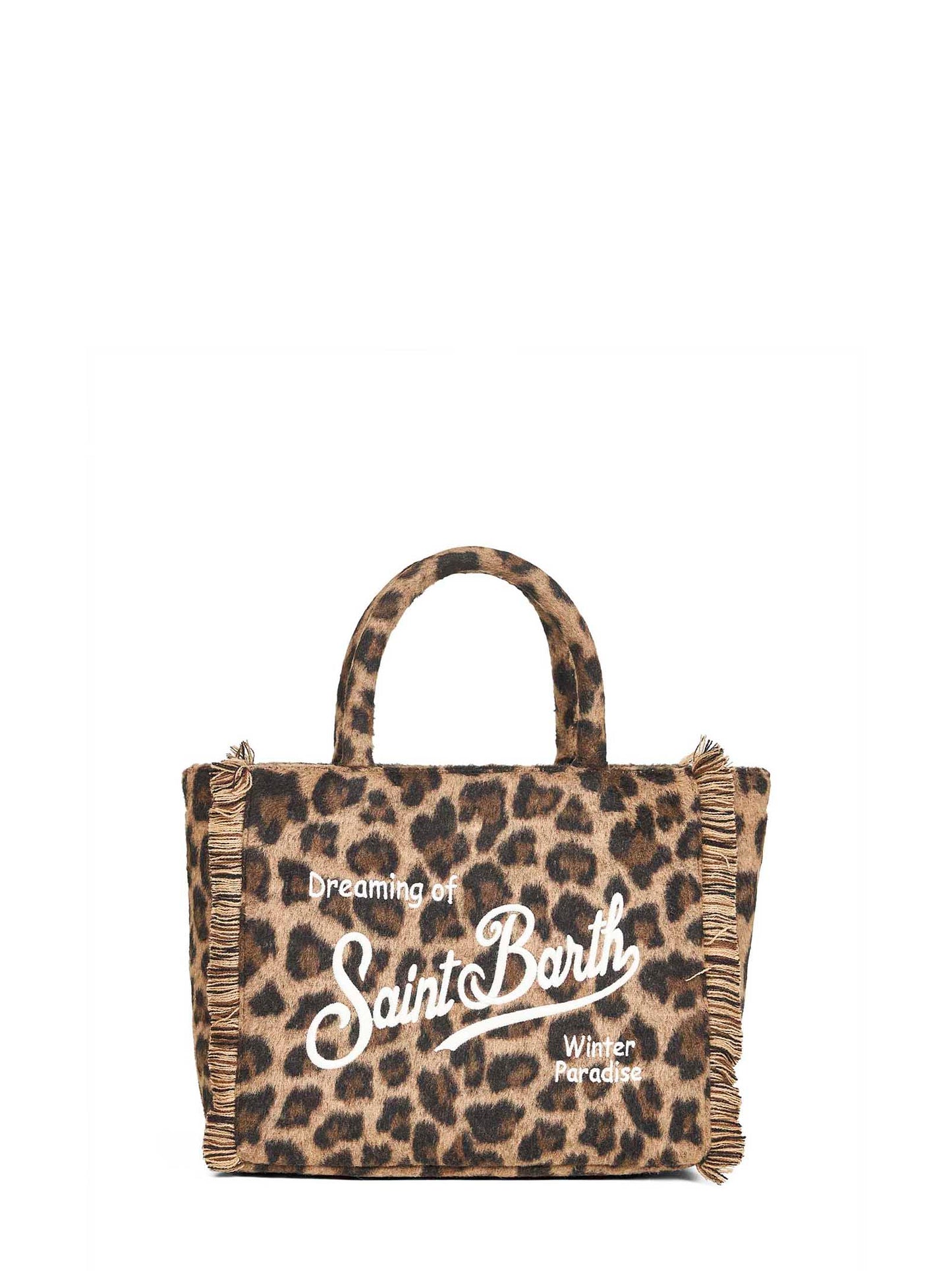 Leopard Colette Felt handbag