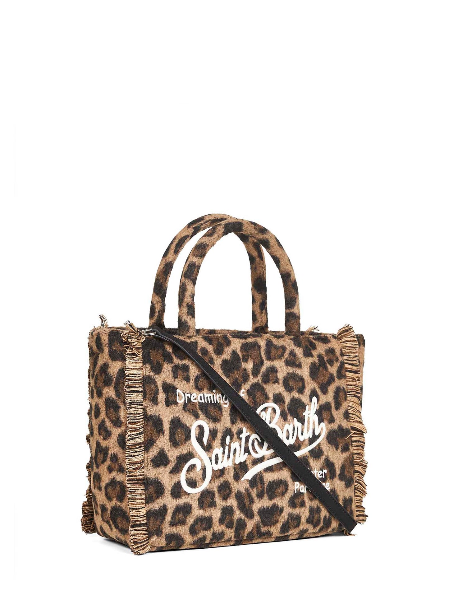 Leopard Colette Felt handbag