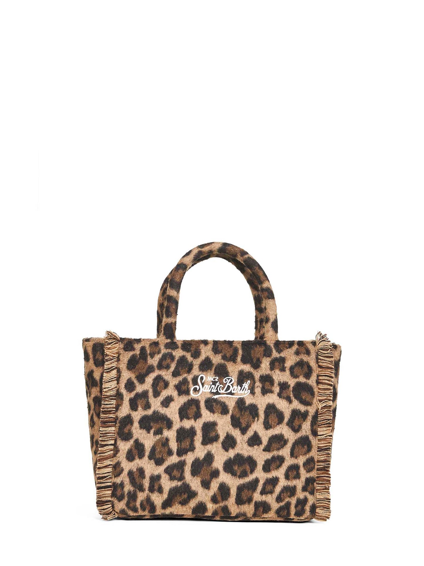 Leopard Colette Felt handbag