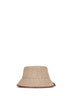 Beige cotton LORETTA bucket hat