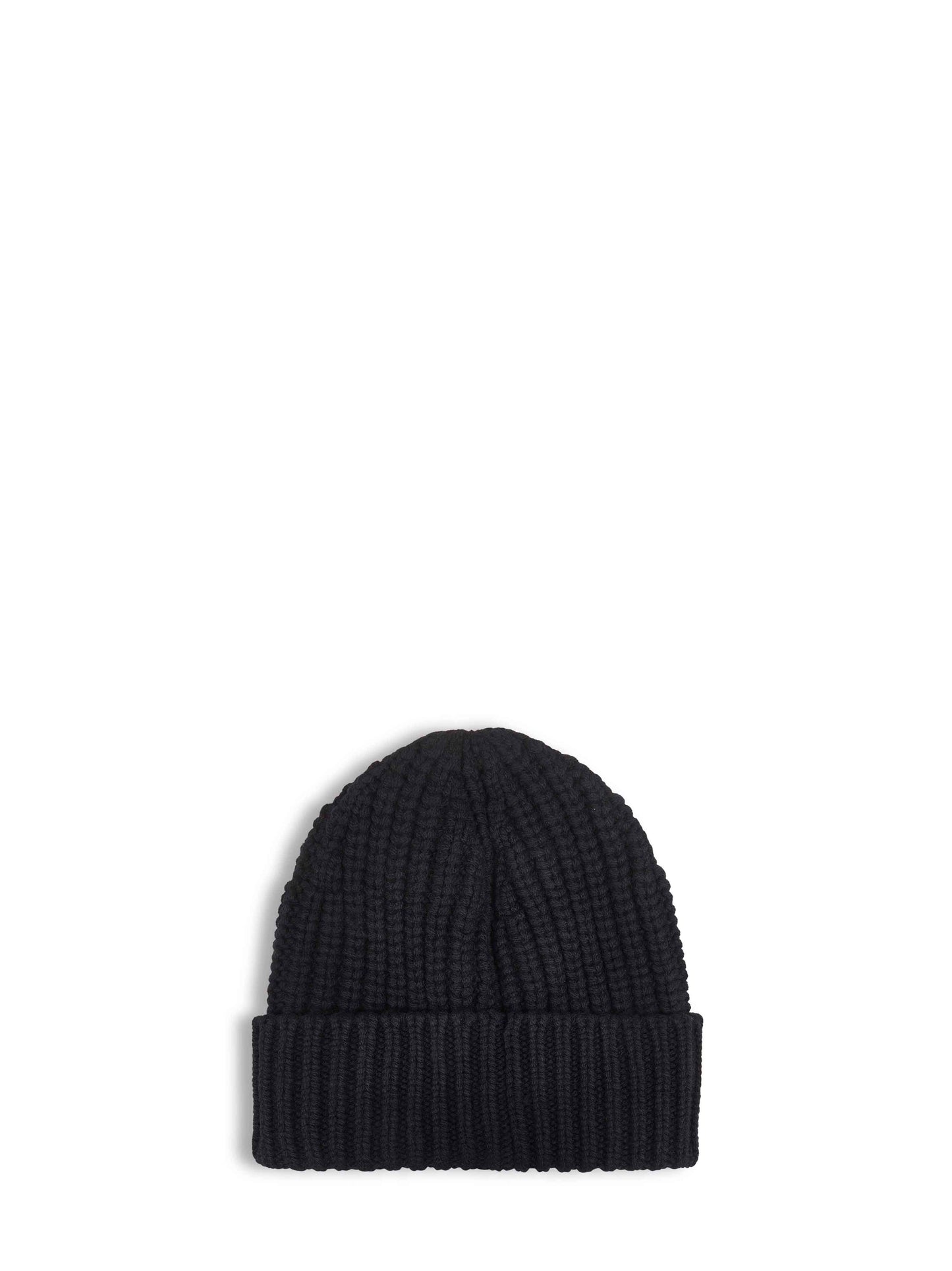 Berretto in lana e cashmere nero