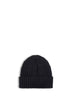 Berretto in lana e cashmere nero