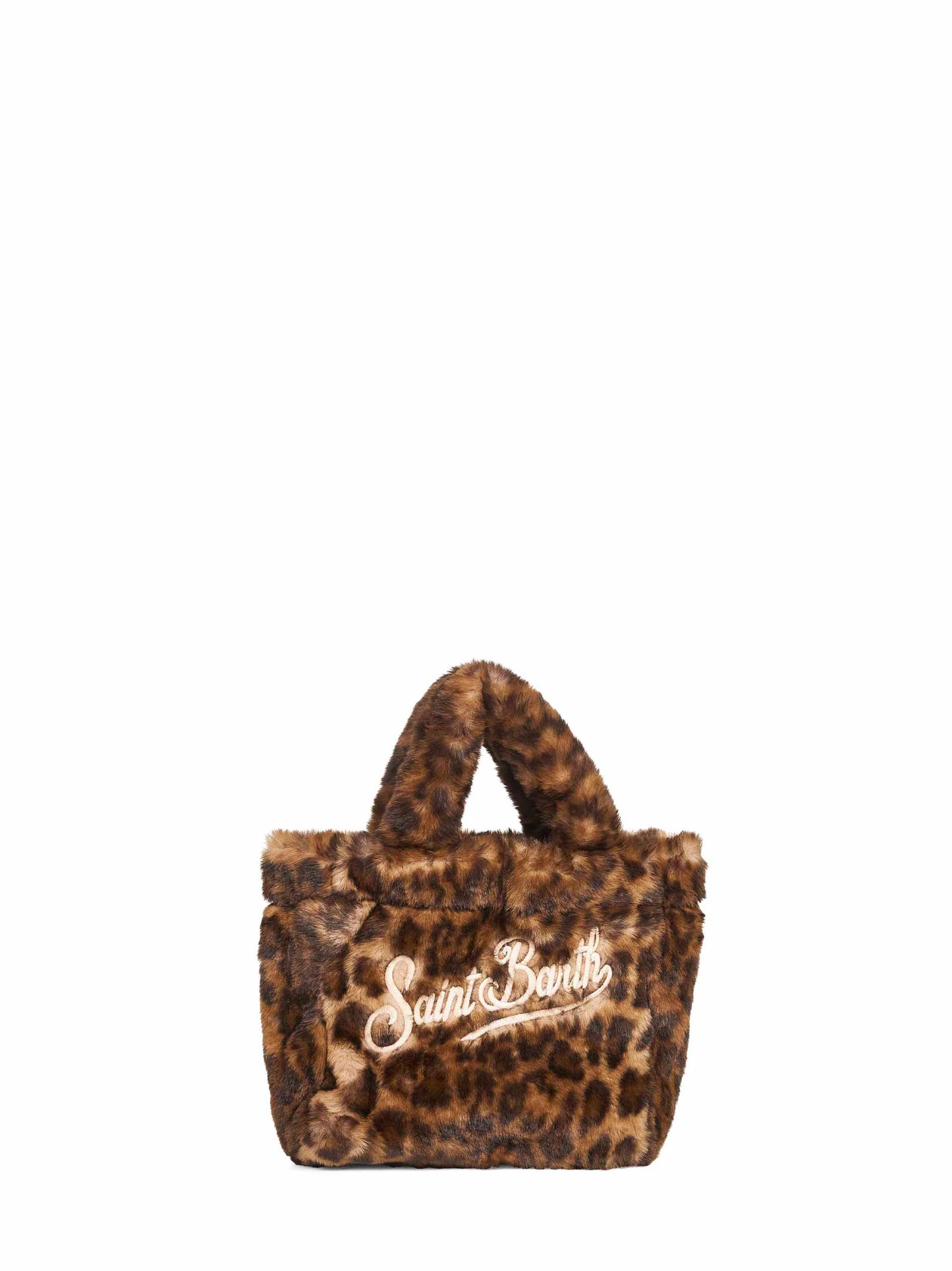 Leopard Vanity Mini Soft Fur handbag