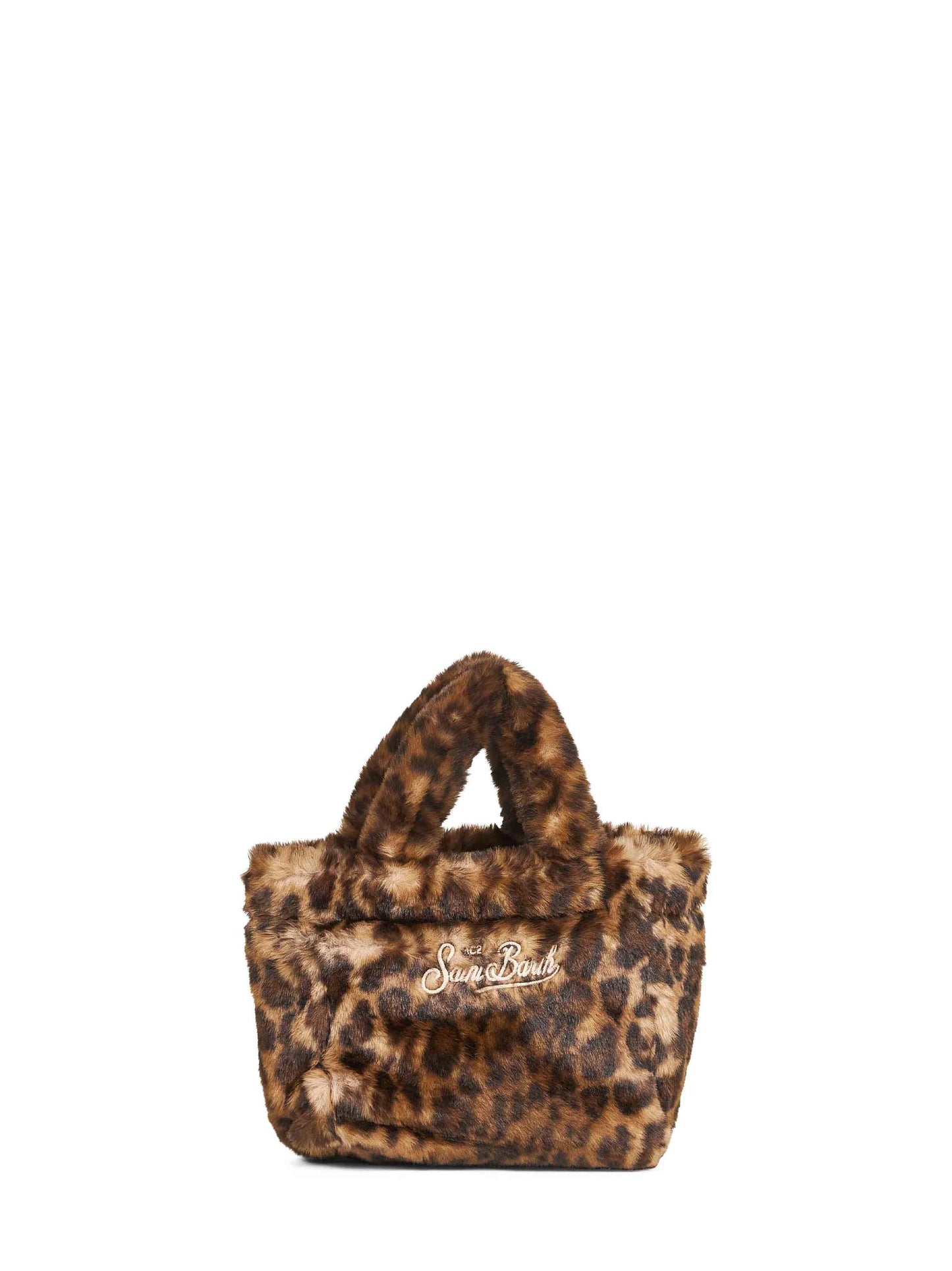 Leopard Vanity Mini Soft Fur handbag