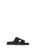 Black nappa leather Mon Summer sliders
