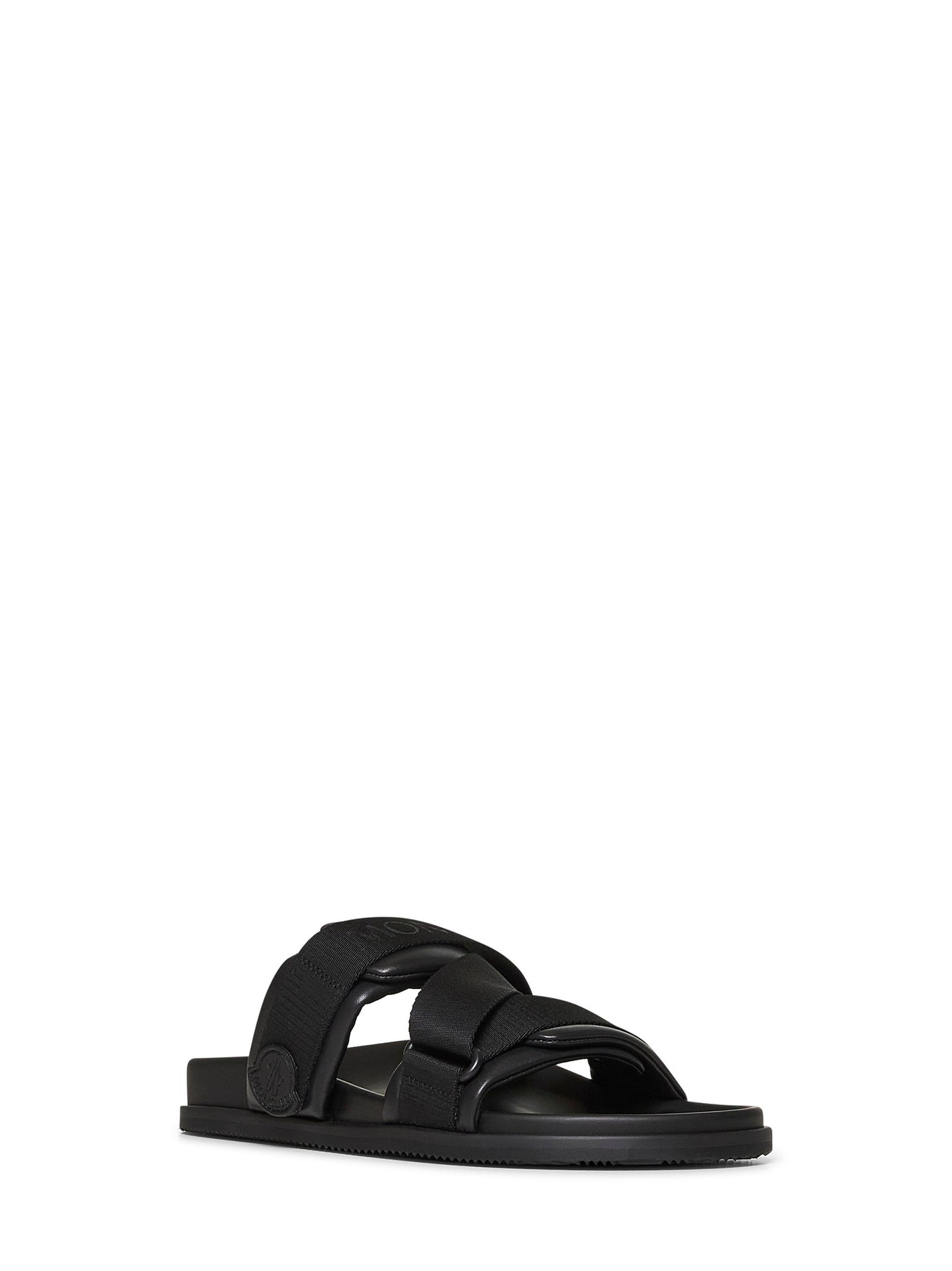 Black nappa leather Mon Summer sliders