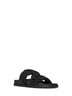 Black nappa leather Mon Summer sliders