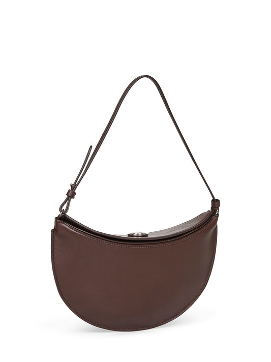 Midnight brown The small Ovalo convertible hobo bag