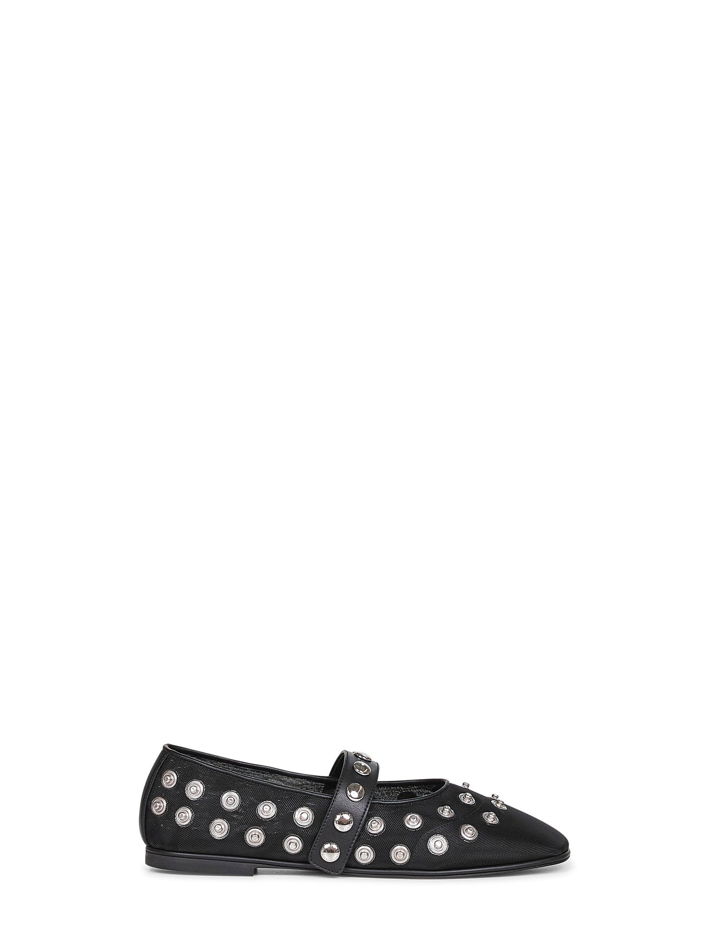 Black Ryder Popper-Studded ballet flats