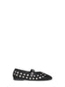 Black Ryder Popper-Studded ballet flats