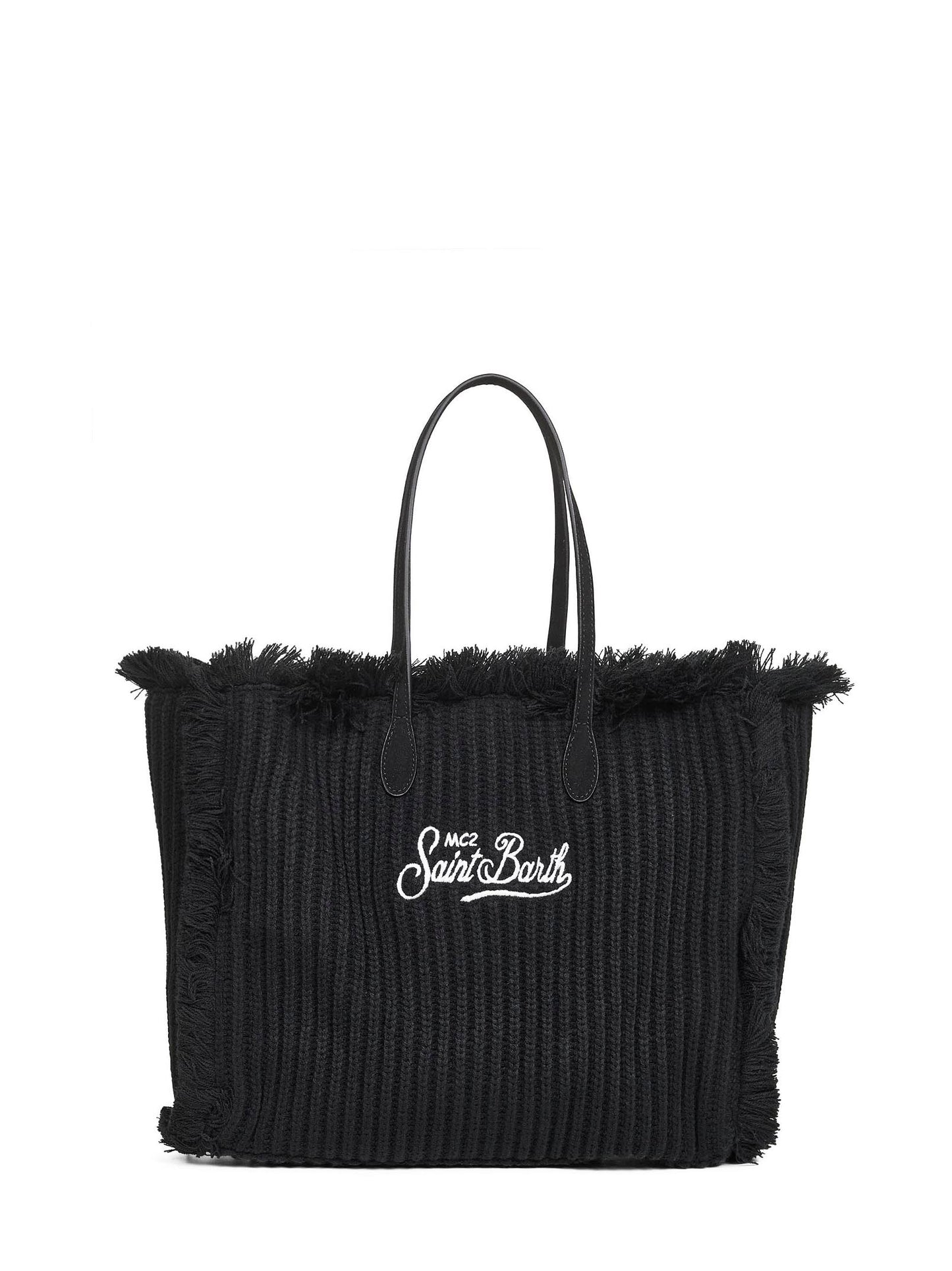 Black Vanity Wool Rib handbag