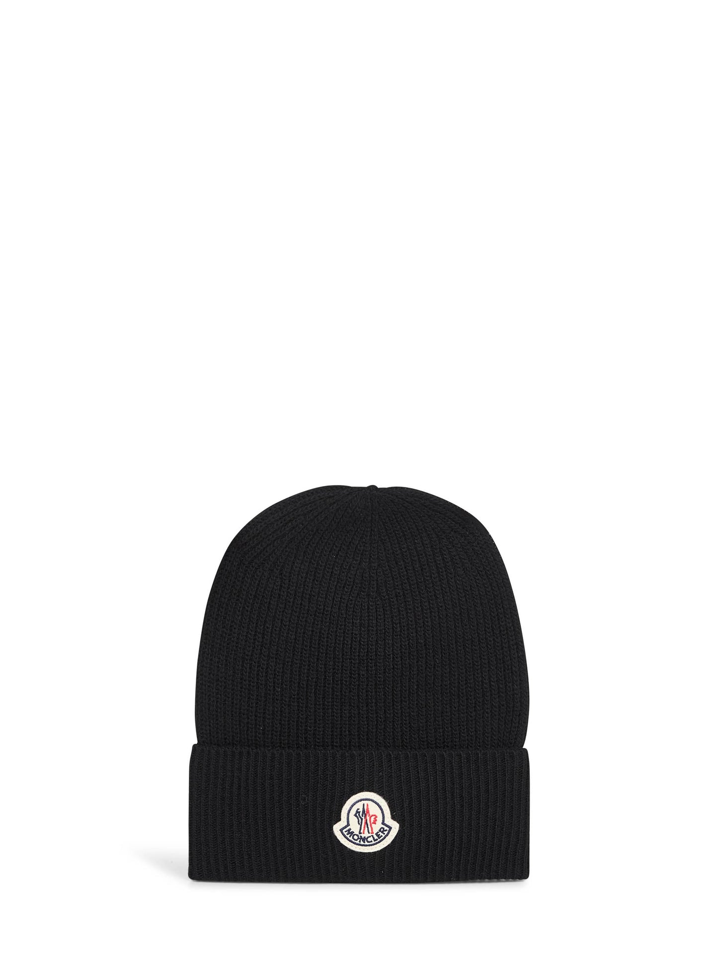 Berretto in maglia di lana e cashmere nero