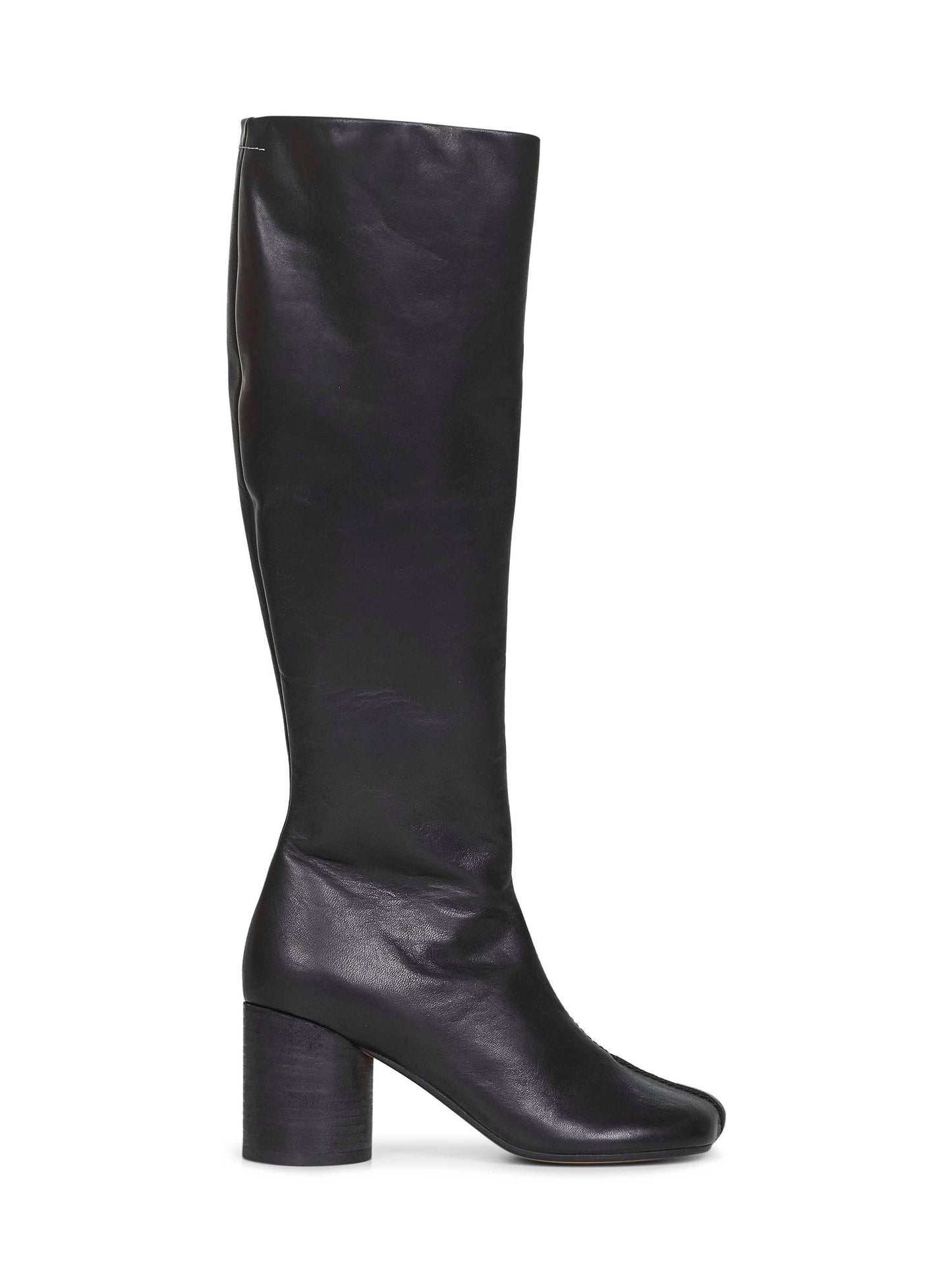 Black leather Anatomic Stitch boots