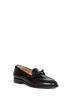 Black shiny calfskin leather Bowshire loafers