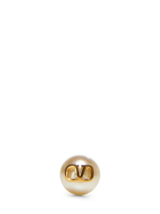 VLogo Signature pearl earrings