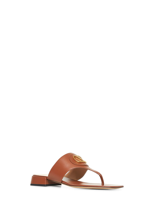 Tobacco VLogo Signature thong sandals