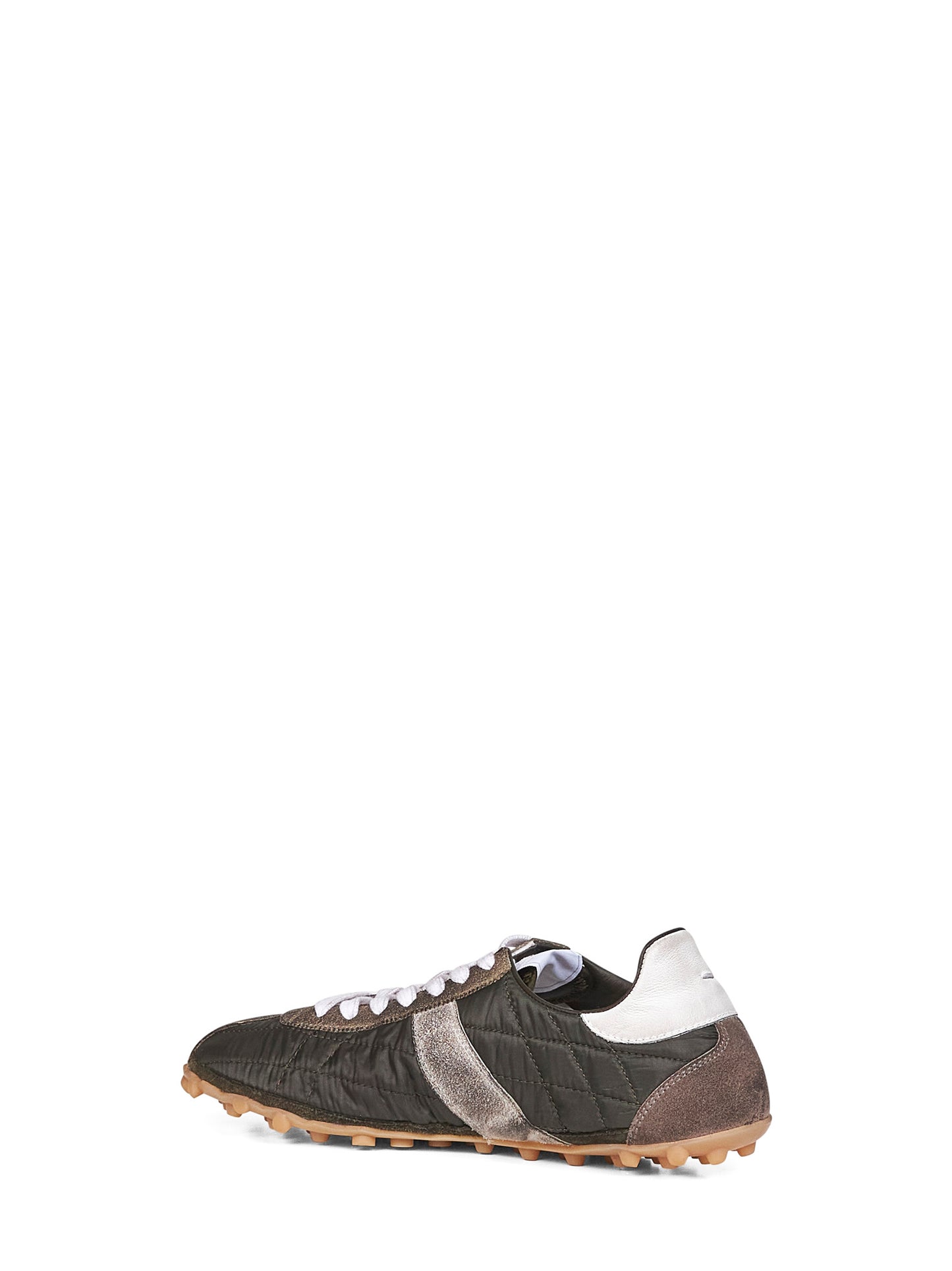 Sneakers Sprinters in nylon e pelle verde