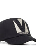 Black cotton Chez Valentino baseball cap