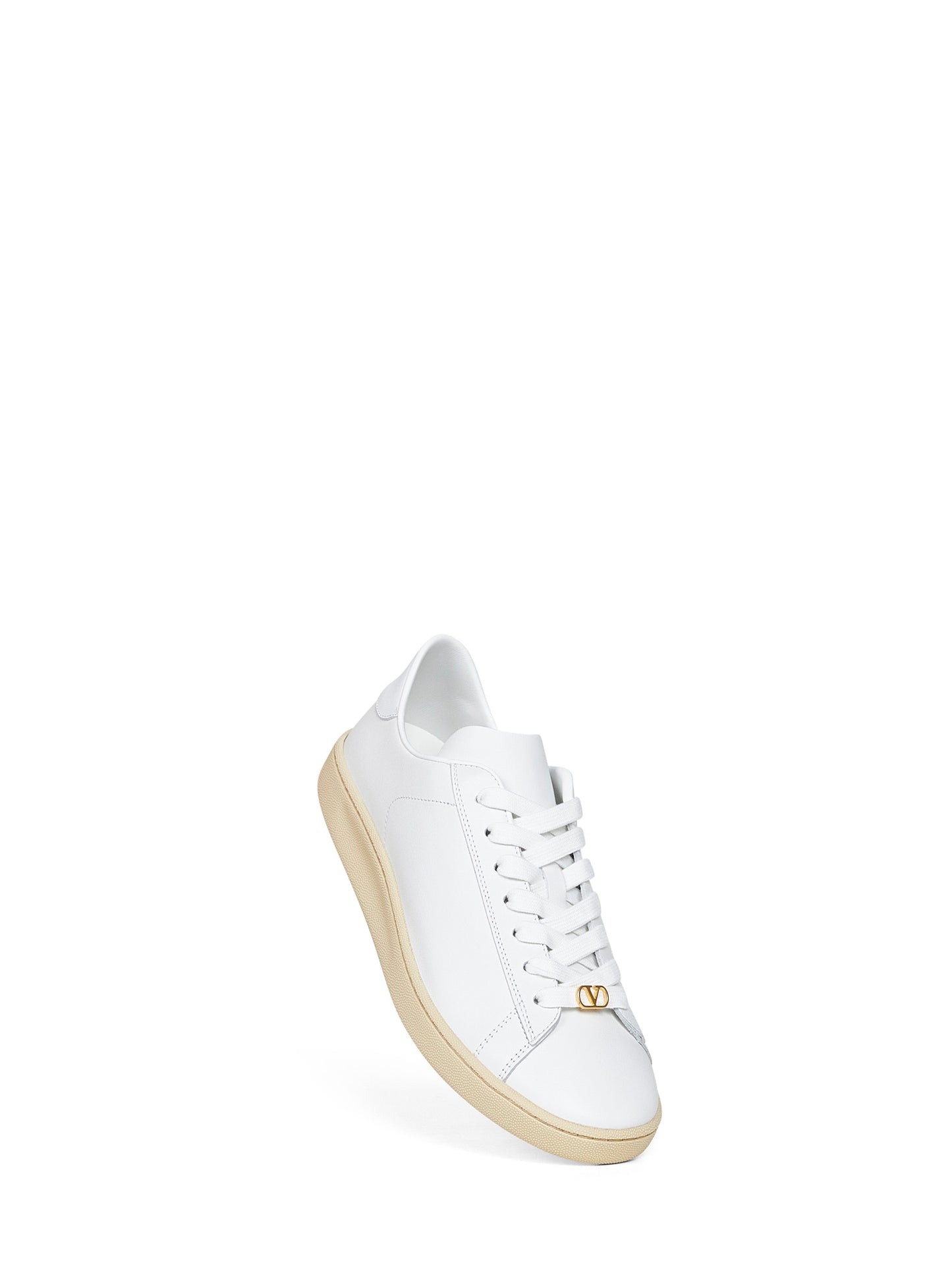 Sneakers Royco in vitello nappato bianco