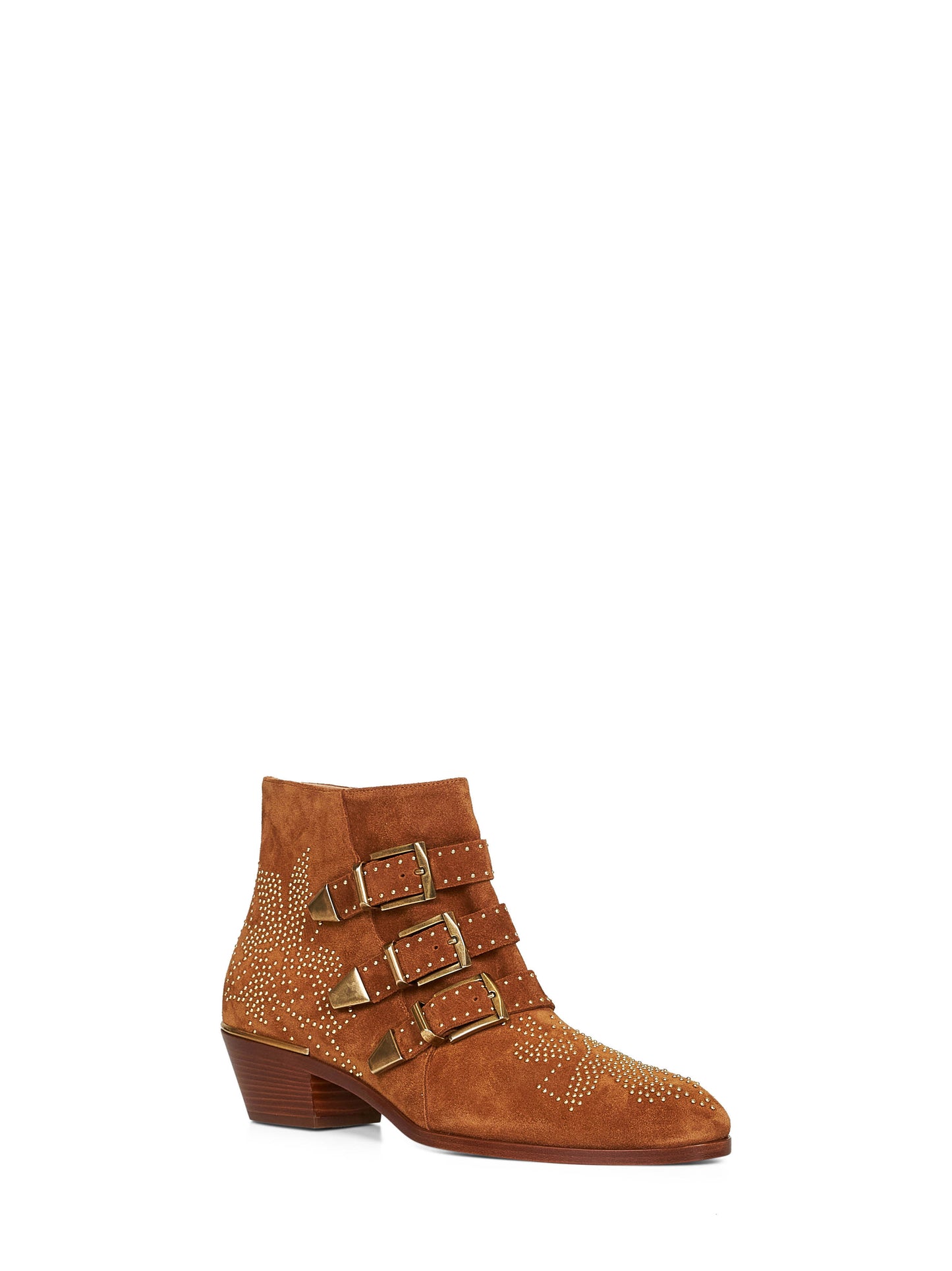 Ginger brown nubuck cowhide Susanna ankle boots