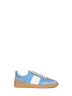 Sneakers Upvillage in crosta e nylon azzurro