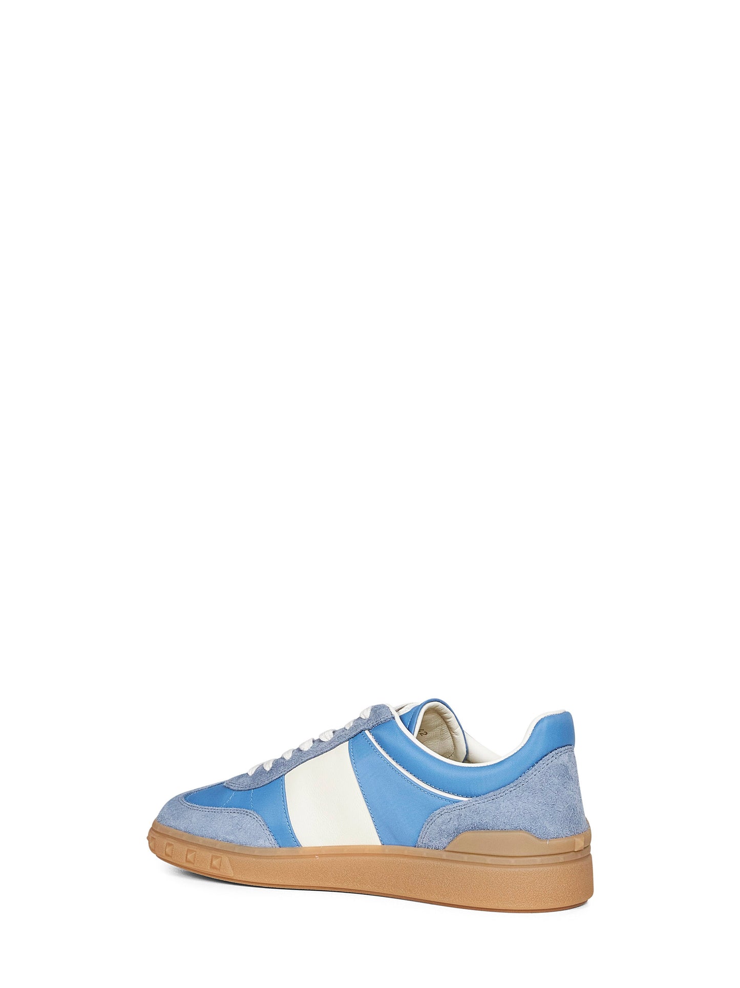 Sneakers Upvillage in crosta e nylon azzurro