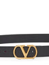 Black calfskin Vlogo Signature belt