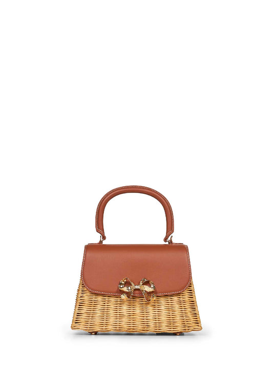 Borsa a mano Mini Bow beige