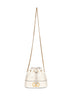 Light ivory VLogo Signature mini bucket bag