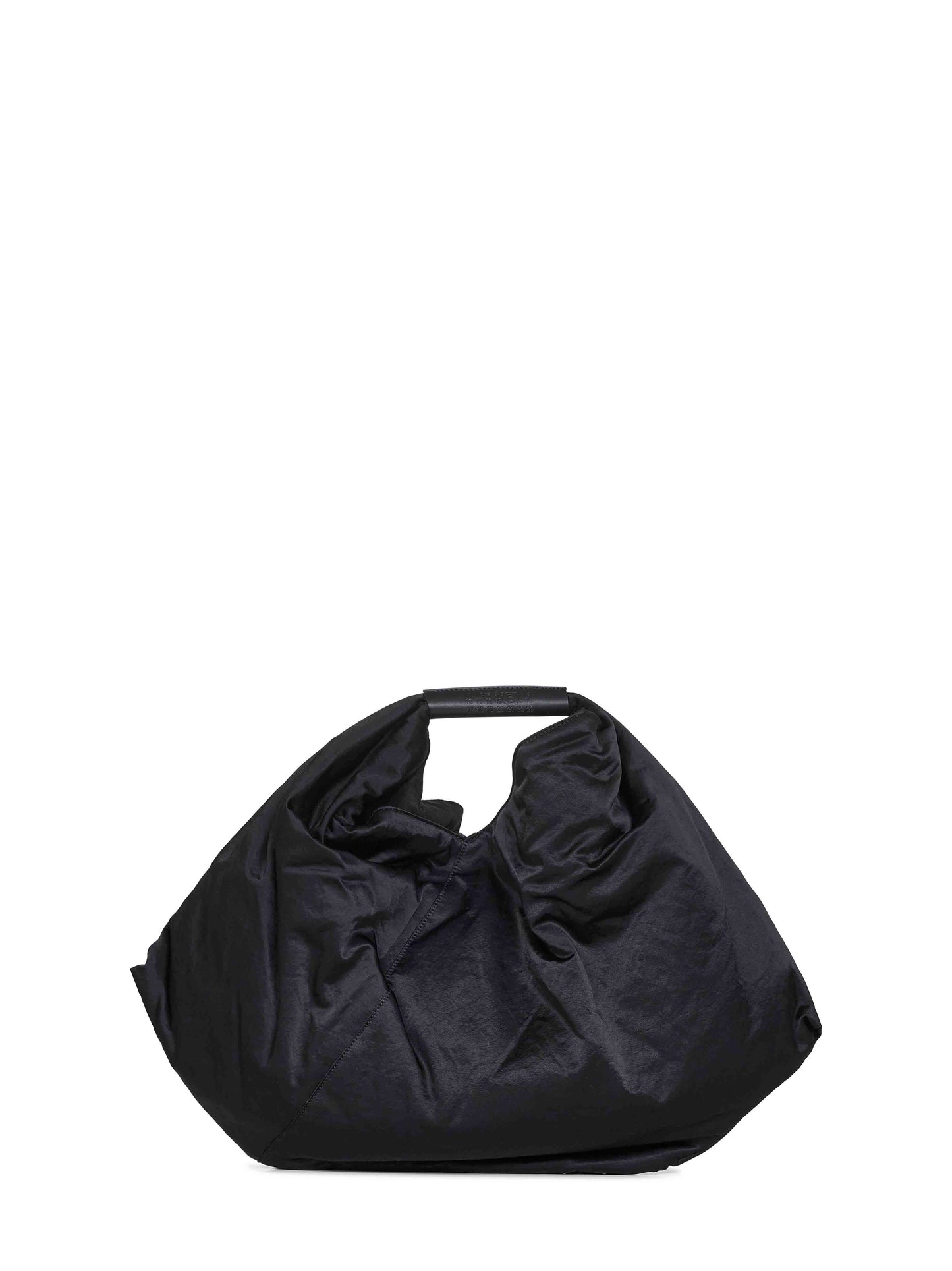 Black Japanese draped tote bag