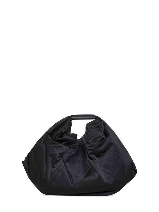 Borsa tote Japanese draped nera