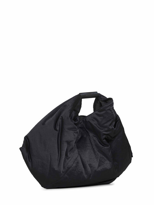 Borsa tote Japanese draped nera