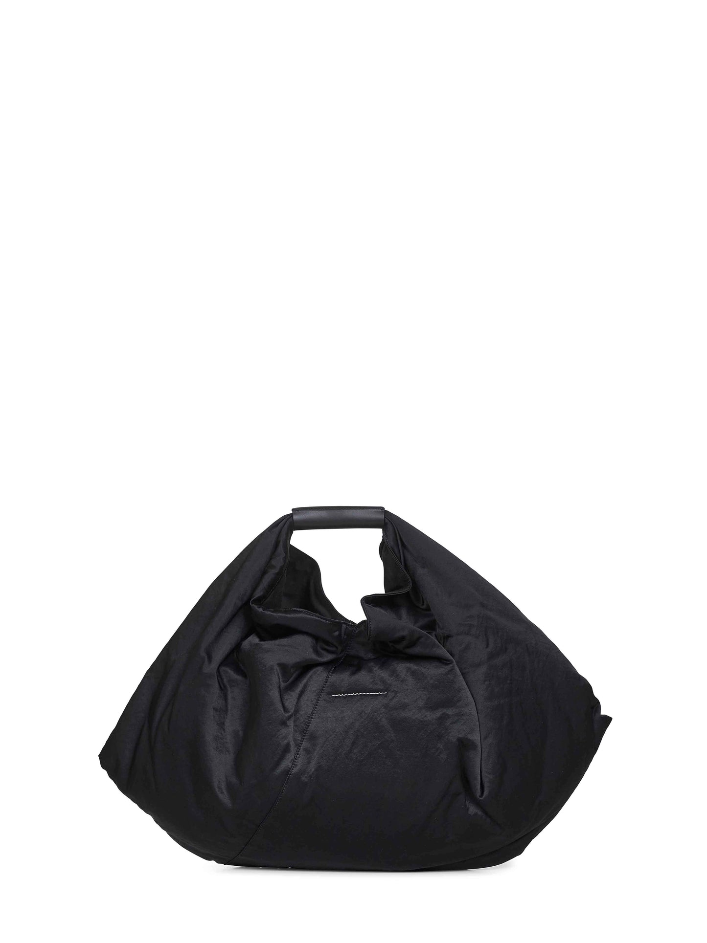 Black Japanese draped tote bag