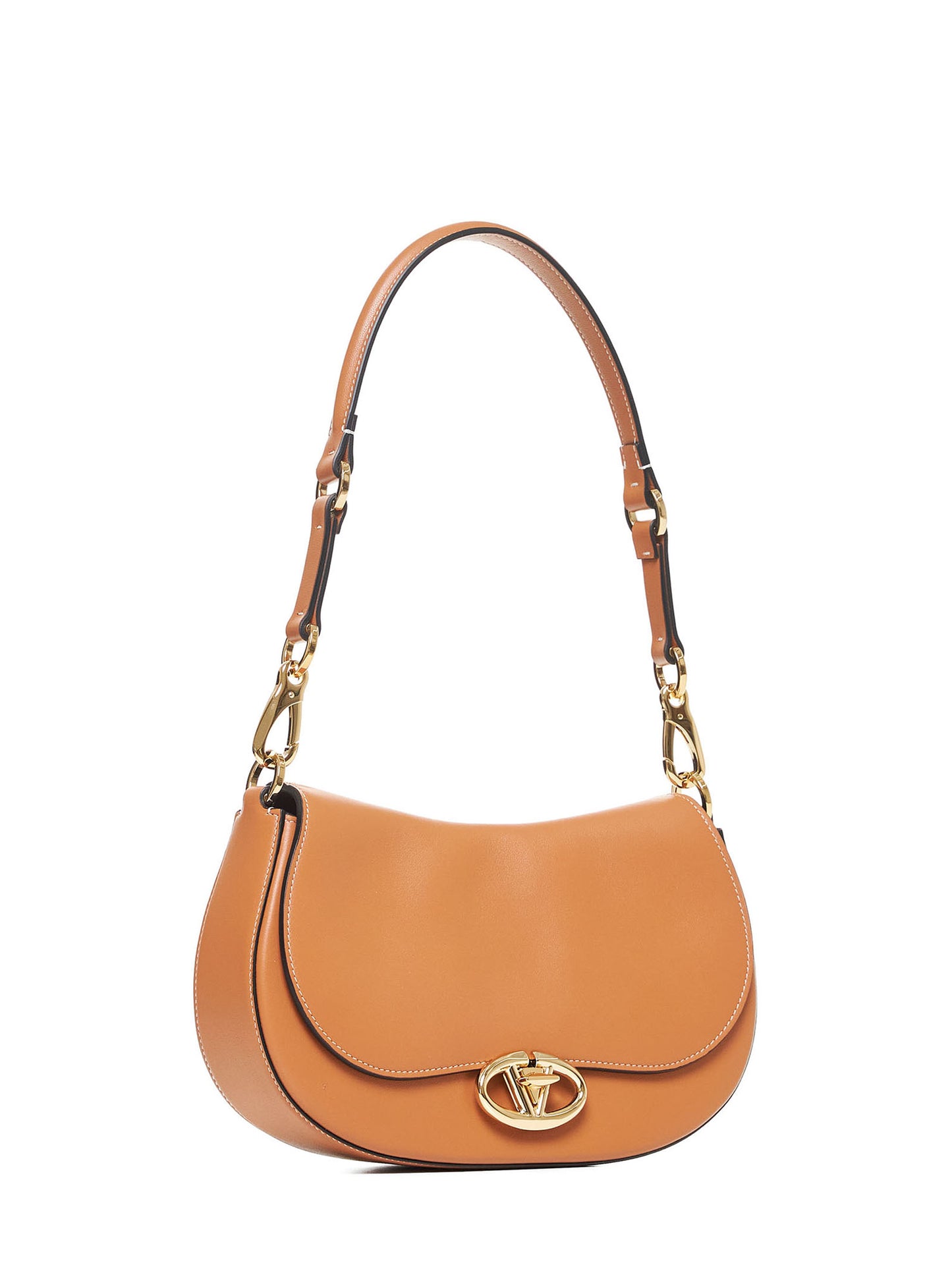 Ohval small leather shoulder bag