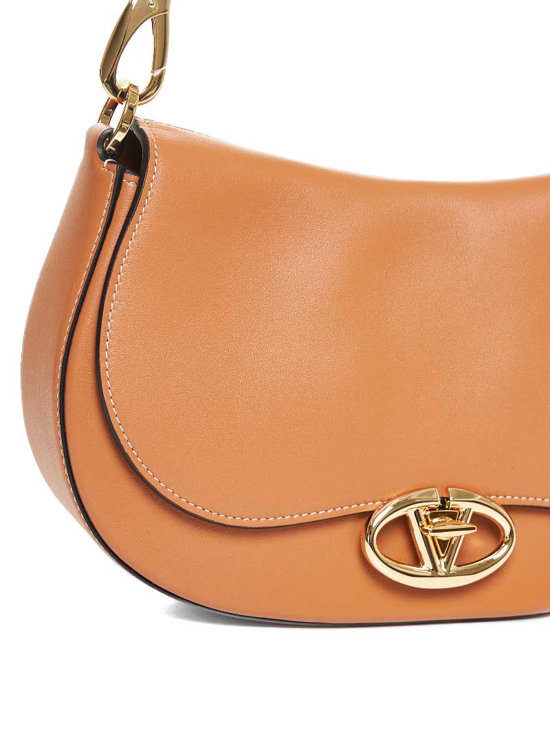 Ohval small leather shoulder bag