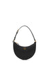 Black Vlogo Signature mini hobo bag