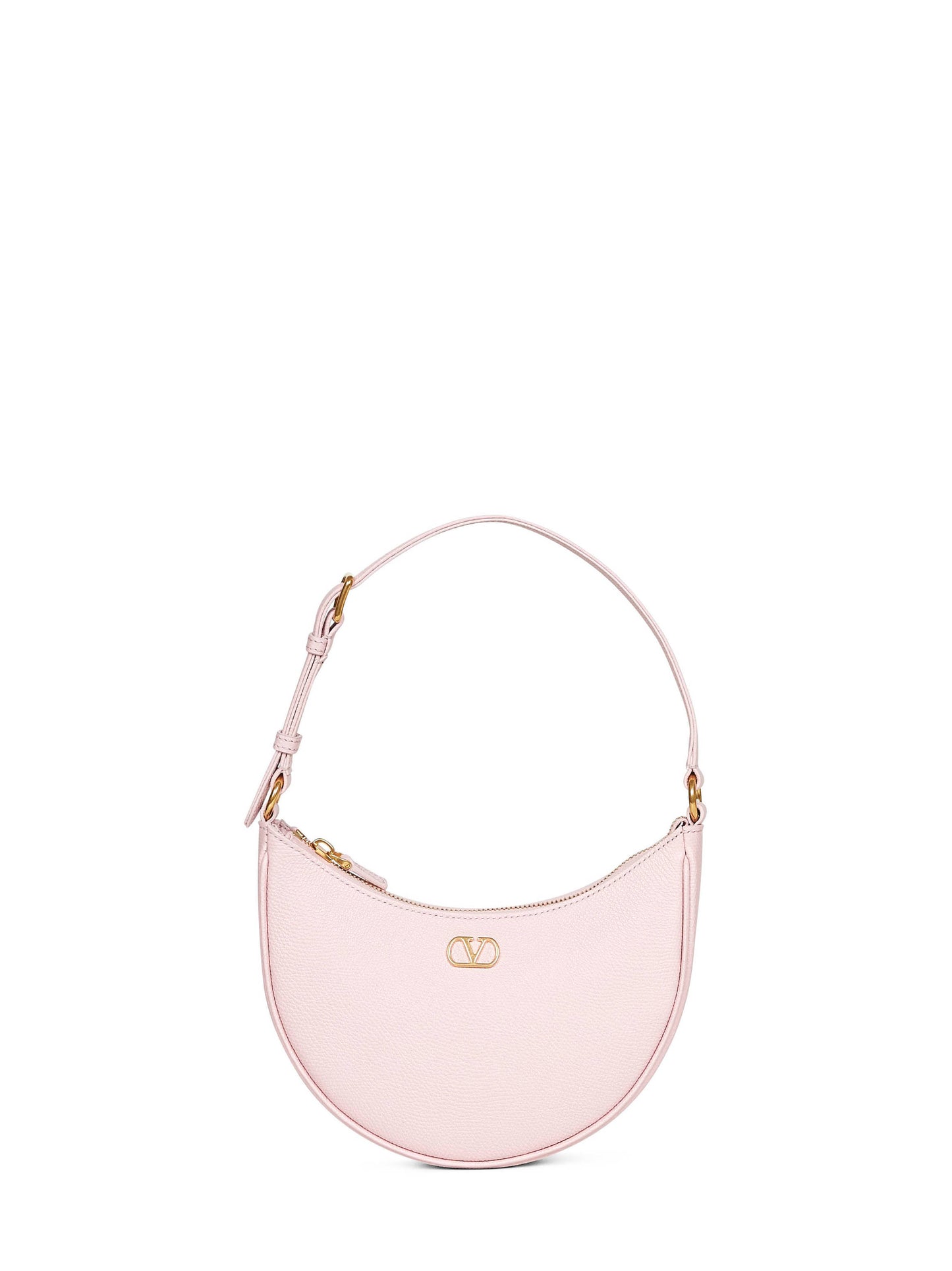 Rose quartz Vlogo Signature mini hobo bag