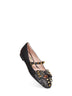 Black kidskin Bowow Mary-Jane ballet flats