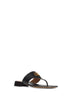 Black Vlogo Signature thong sandals