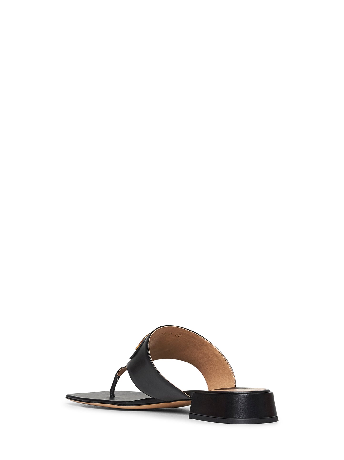 Black Vlogo Signature thong sandals