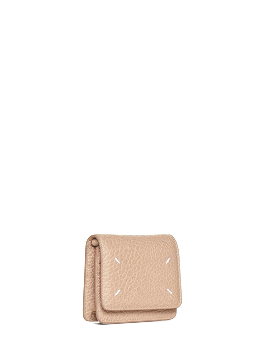 Leather wallet on chain small bag