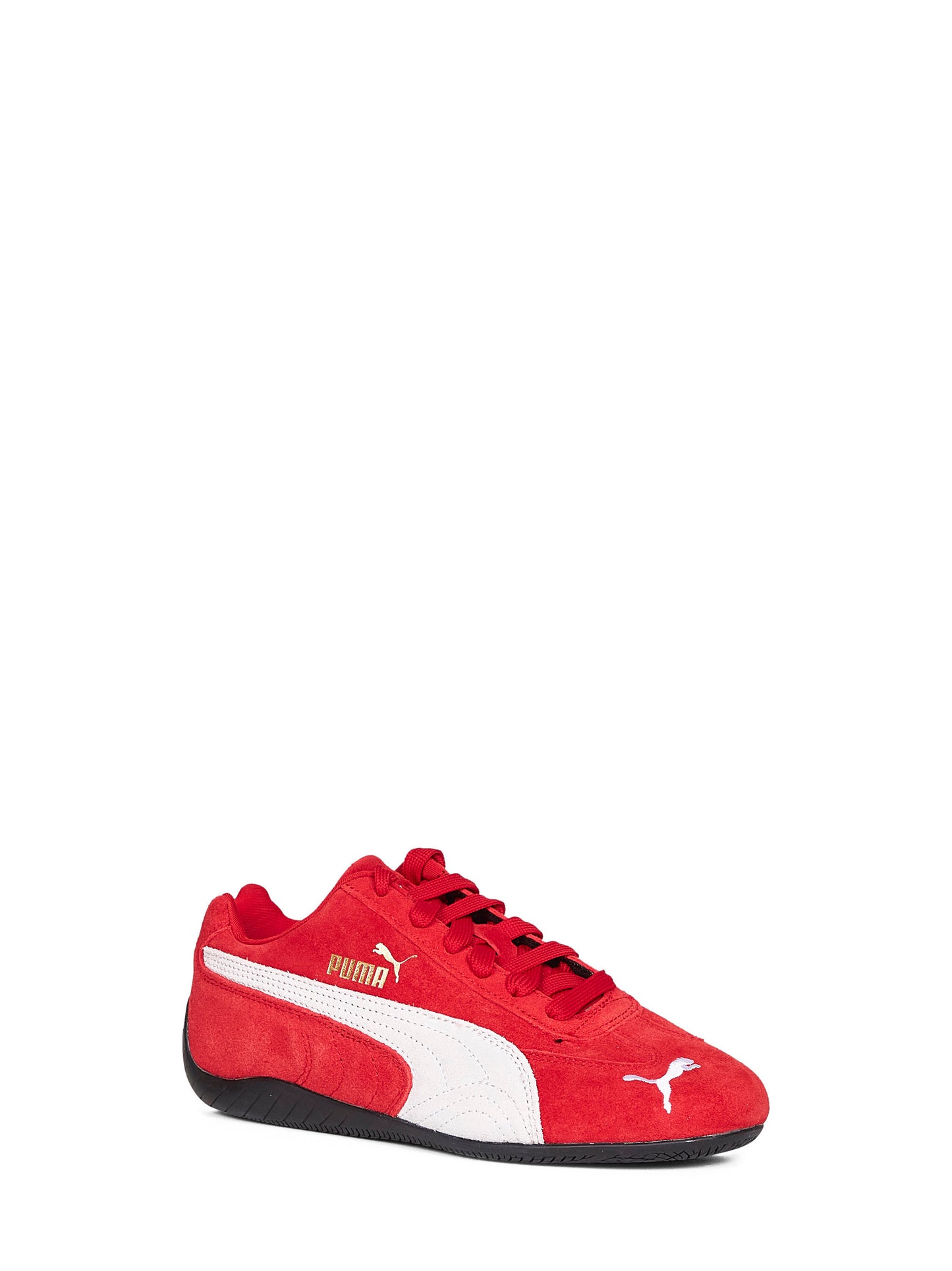 Sneakers Speedcat OG in pelle scamosciata rossa<BR/>