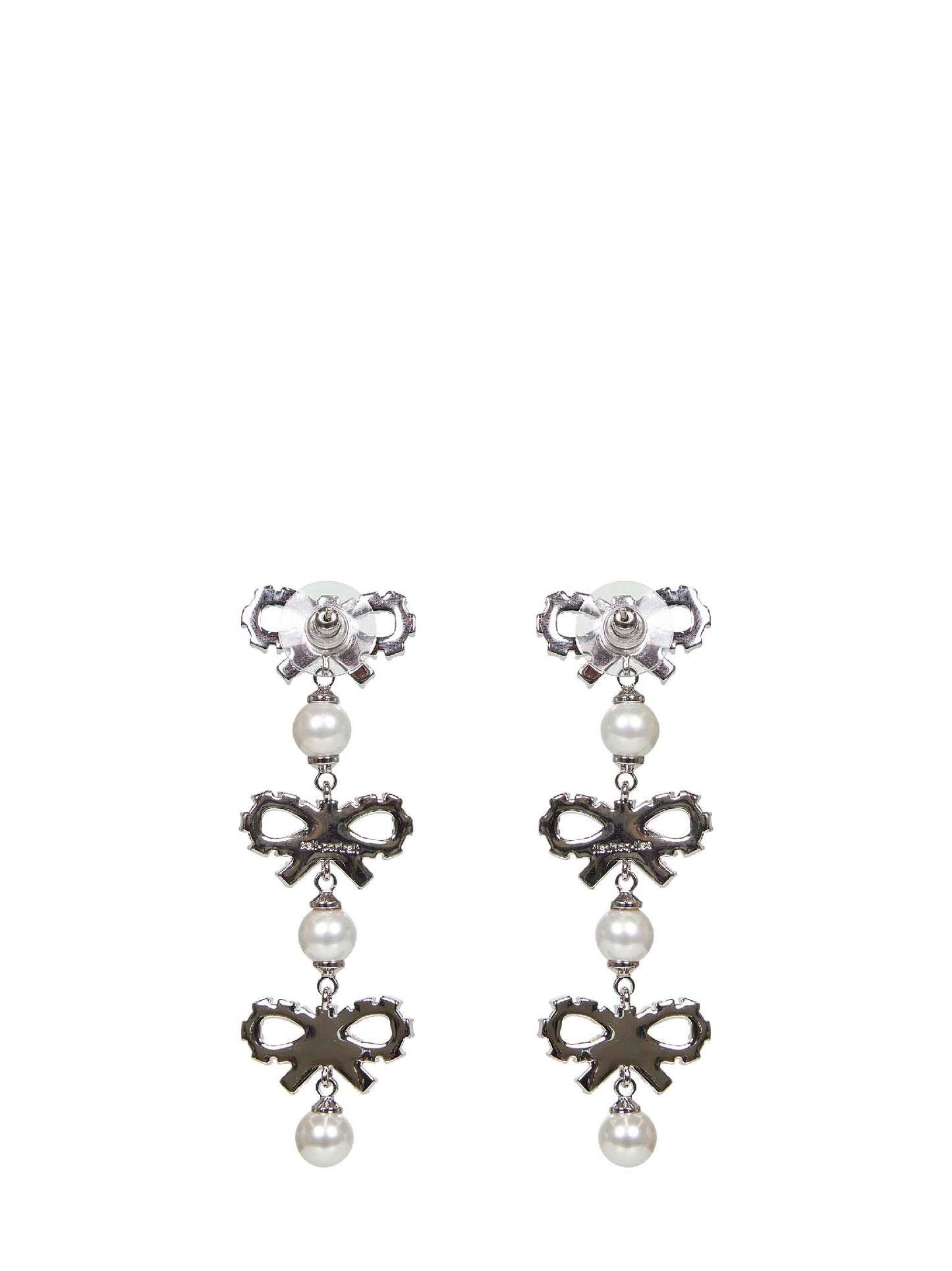 Orecchini pendenti con micro fiocchi argento