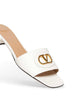 Ivory calfskin VLogo Signature slide sandals