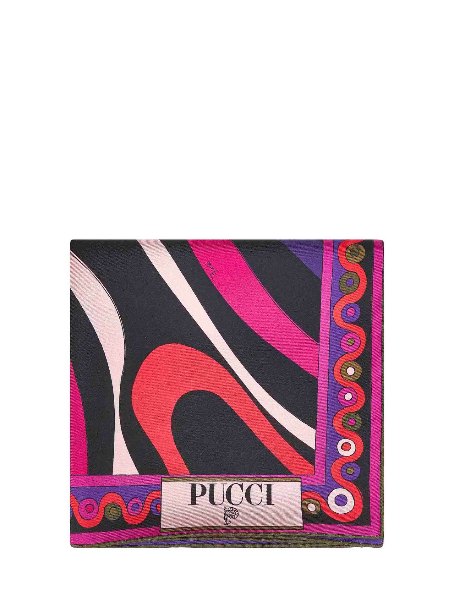 Printed silk twill scarf