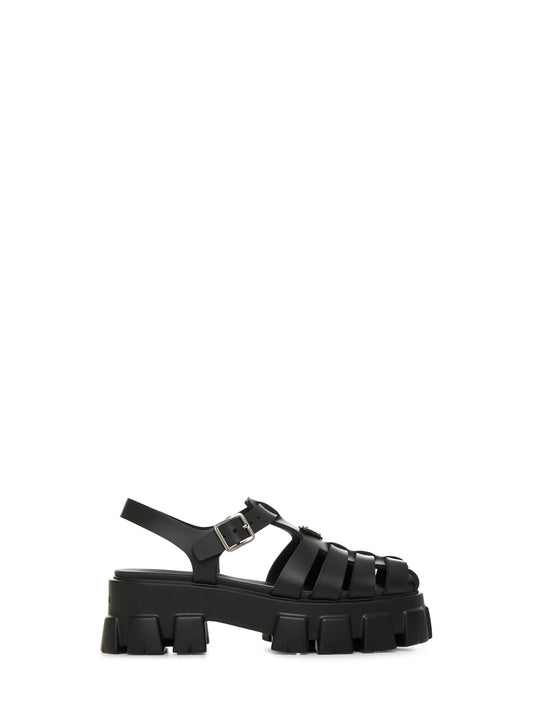 Black rubber Monolith sandals
