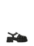 Black rubber Monolith sandals