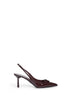 Décolleté slingback in vernice bordeaux