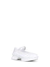 White mesh and neoprene sneakers-style ballet flats