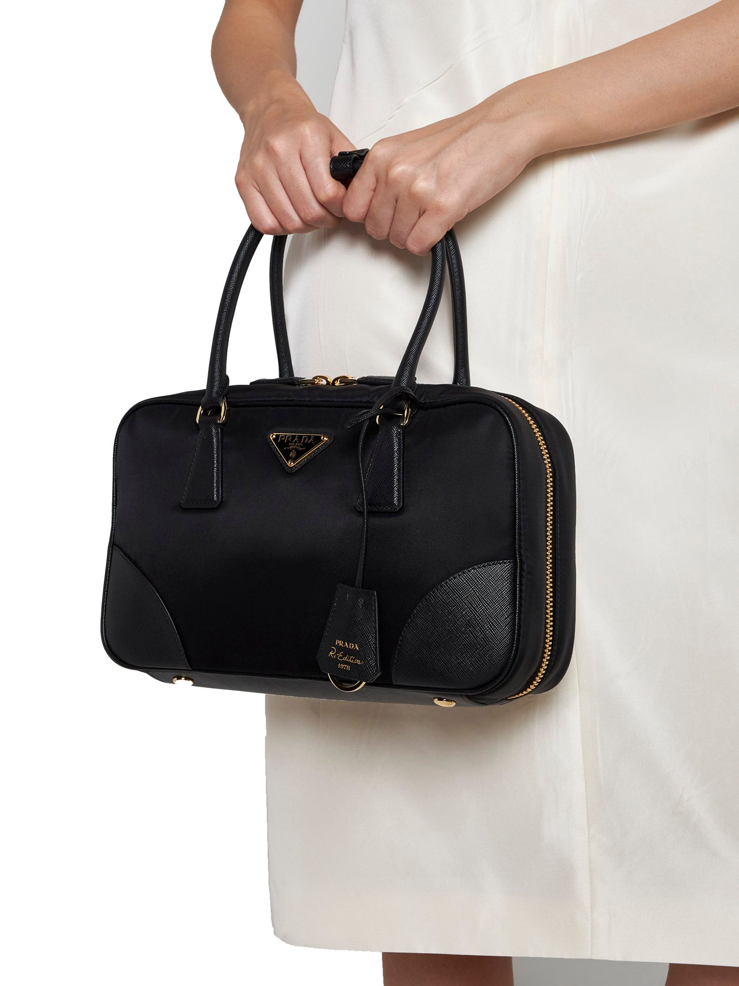 Bauletto medium nero Re-Edition